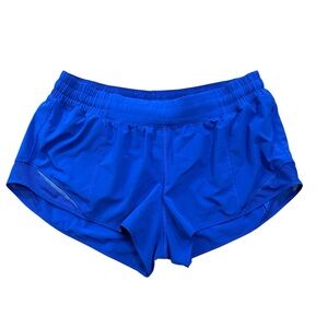 Lululemon Hotty Hot Short II 2.5" Lined Cyber Blue Size 12 Running Low Rise